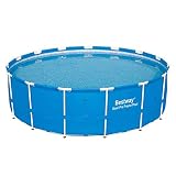 Bestway 12752E Steel Pro Above Ground 15ft x 48in Backyard Frame Pool Set | for Kids & Adults, 15-Feet by 48-inch