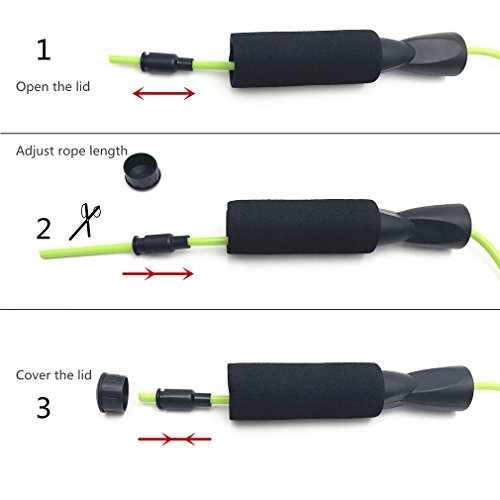 ziyue Jump Rope Premium Quality Speed Rope Adjustable Jump Ropes for Boxing and Fitness Rope Skipping (Violet)