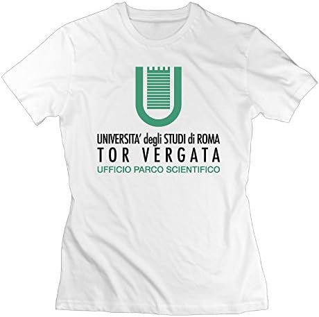 ZHAOWAN White X-Large University Of Rome Tor Vergata Pre-cotton Womens Customizable Tee-shirt