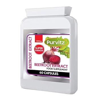 Rote Beete Extrakt Kapseln Hoch Maximale Stärke 3750mg Täglich Dosierung 60 Flasche UK