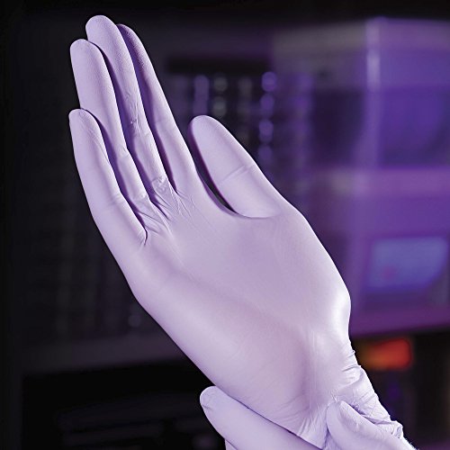 Halyard Health Lavender Nitrile Exam Gloves (52818), Thin Mil, 2.8 Mil, Ambidextrous, 9.5", Medium, 250 / Box