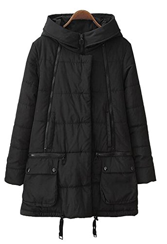 Women's Winter Loose Faux Fur Thick Cotton Down Coat Jacket