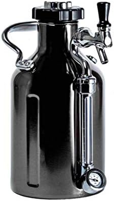 Ukeg 64 Pressurized Growler For Craft Beer Black Chrome Amazon Co Uk Kitchen Home