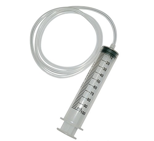 HONGYETAJA Large Plastic 100ml Syringe +120cm (47in) handy plastic tubing