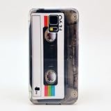 S5 case, Tape Cassette Retro Hard Back Case Cover for Galaxy S5 / Galaxy SV / Galaxy S V 9600