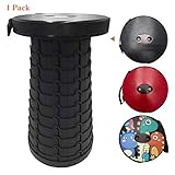 ORTIGIA Portable Folding Stool Lightweight,LandGarden Retractable Folding Stool,Adults Kids Collapsable Telescoping Small Chair for Outdoor Travel Camping Indoors Kitchen Fishing BBQ,Max Load 330lbs