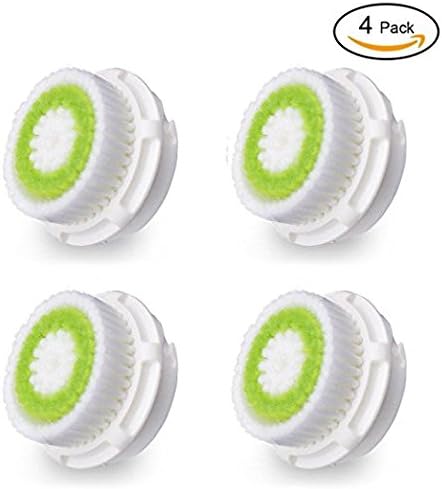 ETHEREALBEAUTY 4 Pack Acne Facial Cleansing Replacement Brush Heads for Mia 1, Mia 2,Mia 3(Aria), SMART profile,Alpha Fit, Pro, Plus