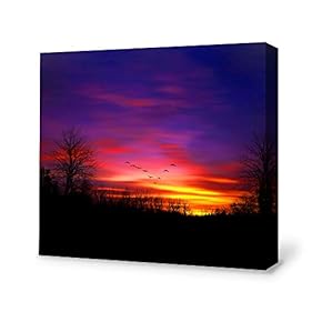 Canvas Wall Art for Living Room,Bedroom Home Artwork Paintings Secret Paradise Under The Moonlight Ready to Hang - 12x12 inches