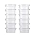 Slime Storage, Jujunx 12Pc Slime Storage Containers Foam Ball Storage Cups Containers With Lids (Clear)