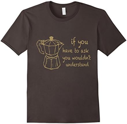 Mens Italian coffee espresso maker T-Shirt XL Asphalt