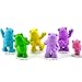 Rainbow Bear Figures 12pcs Cake Topper Toy, Bears Figurine Collection Playset with Wonderheart Bear, Funshine Bear, Cheer Bear