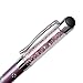 IC ICLOVER 2 in 1 [Stylus Pen + Normal Writing Pen] Universal Capacitive Stylus Touch Screen Pen with Crystals Rhinestone and Engraving Flowers for Apple Sumsung and other Touch Device-9PCS