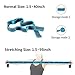 SONGSU Elastic Stretch Strap, Stretching Out Strap for Physical Therapy with 8 Loops, Yoga, Dance and Pilates, Gymnastics, Hamstring Strength Training – Bluethumb 3