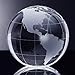 Amlong Crystal 4 inch Globe Paperweight with Gift Box