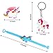 Qfun Unicorn Birthday Party Favors Supplies Set - 67 Pieces Unicorn Bracelets Rings Keychain Masks Necklace and Hairpin, NON-TOXIC PVC Quality Soft Rubber Unicorn Toy, Gifts for Children Goody Bag Toy