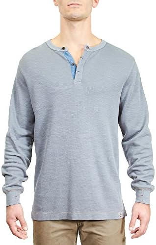 Thaddeus Mens Harry LS 100% Cotton Thermal Henley