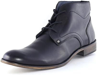 Black Leather Chukka boot men ankle boot (11)
