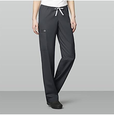 Wonderwork Unisex Cargo Scrub Pant Medium Petite Pewter