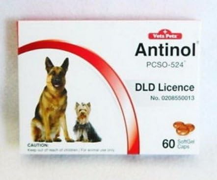 Vetz Petz Antinol Extract 100% For Dogs Anti-inflammatory and Pain Relief 60 Tablet.