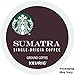 Starbucks Sumatra, K-Cup for Keurig Brewers 16 count, Pack of 10, packaging may vary