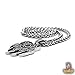 BaviPower Bear Paw Pendant Necklace with Celtic Knot Pattern Stainless Steel Nordic Scandinavian Necklace Authentic Viking Jewelry