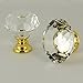 FENSING 12 Pcs 30MM Kitchen Crystal Cabinet Knobs Gold Diamond Knobs for Dresser Drawers-Glass Dresser Handles(Gold)