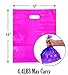 Quill Home 100 Plastic Shopping Bags 12x15, Pink and Purple Extra Thick Reusable Retail Shopping Plastic Bags with Die Cut Handles, Strong And Durable Tear-Resistant Glossy Bags Everyday Usage