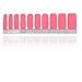 HIGH'S Upgrade EXTRE Adhesion Nail Wraps Decals Art Transfer Sticker Collection Manicure DIY Fullnail Polish Patch Strips for Wedding, Party, Shopping, Travelling, 20pcs(Salmon)