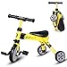 2 in 1 Kids Tricycles for 2 3 4 Years Old and Up Boys Girls Tricycle Kids Trike Toddler Tricycles for 2-4 Years Old Kids Toddler Bike Trike 3 Wheels Folding Tricycle Kids Walking Tricycle Walk Trike