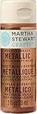 Martha Stewart Crafts Multi-Surface Metallic Acrylic Craft Paint in Assorted Colors (2-Ounce), 33002 Rose Copper