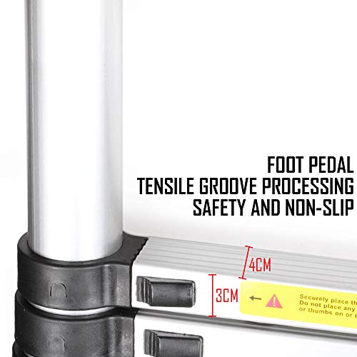 4 Telescoping+Aluminum+Telescopic+Extension+Non+Slip