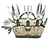 Finnhomy 8 Piece Garden Tool Set with Garden Tote Bag and Work Gloves – Hand Tools with Ergonomic Handles Including Trowel, Cultivator, Transplanter, Fork, Weeder, Pruning Shearsthumb 1