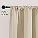 PONY DANCE Small Window Curtains - 36 inches Length Short Drapes for Kitchen/Bathroom/Basement Thermal Insulated Matching with Curtain Panels, 42