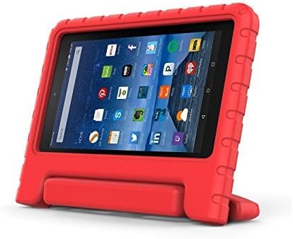 ORANEA Fire 7 2015 Case - Kids Friendly Shockproof Convertible Handle Stand Cover for Amazon Fire Tablet (7 inch Display - 5th Generation, 2015 Release Only) (Red-6)