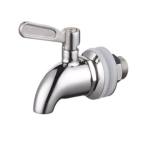 ProMaker Stainless Steel Beverage Dispenser Replacement Faucet Tap Spigot for Homebrew Barrel Fermenter Wine Beer Beverage Juice Dispenser Spigot (Beverage Dispenser)