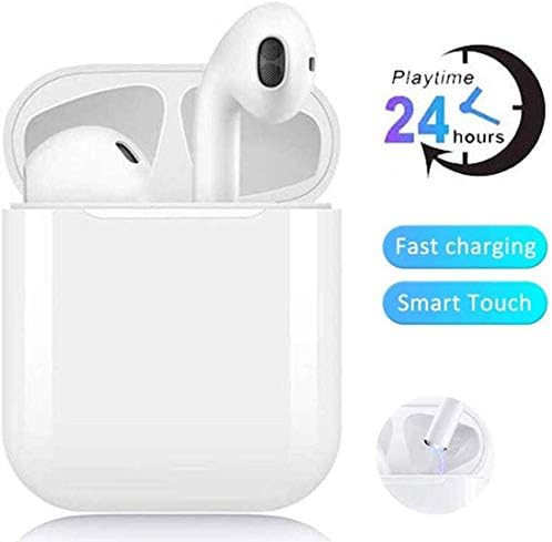 Bluetooth Headphones, True Wireless Earbuds for Sport, 20 H Playtime Built-in Dual Mic, Stereo Sound Bluetooth 5.0 Earphones With Charging Case compatible with Apple Airpods Android/Iphone