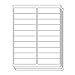 OfficeSmartLabels Rectangular 4 x 1 inch Address/Mailing Labels for Laser & Inkjet Printers (20 per Sheet, White, 3000 Labels, 150 Sheets)