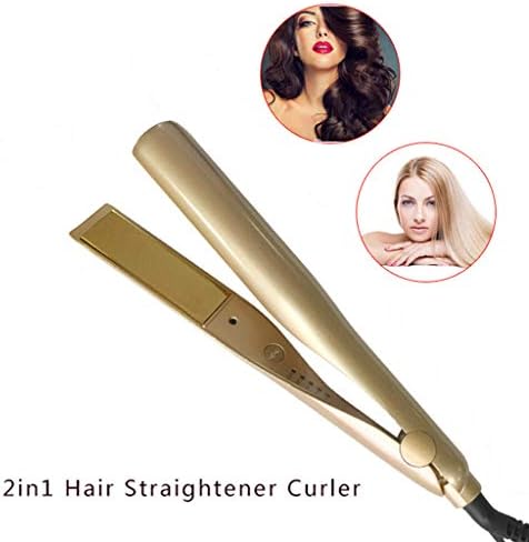Professional Hair Straightener Splint,Negative Ions 2 in1 Hair Straightener And Curling Iron Hair Curler Tool,Straightening and Flat Irons for Men and Women Handheld Design UK