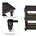 VASAGLE End Table with Colorful Storage Shelf, 3-Tier Narrow Side Table with Solid Wood Legs, Sturdy and Assembly Without Tools, Sofa Table for Living Room, Country Brown ULET18GL