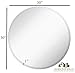 Hamilton Hills Large Round Mirror 30 inch Polished Glass Frameless, Lightweight Mirror for Wall | 1