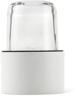 Kenwood Kräuter- und Gewürzmühle AT320, Zubehör für Kenwood Küchenmaschinen, elektrische Kräutermühle für frische und getrocknete Kräuter und Gewürze, inkl. 4 Glasbehälter mit Deckel