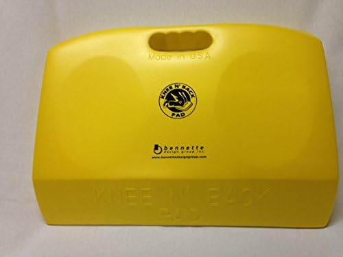 2" thick Knee N' Back Pad for Working on your Knees (Yellow) made in USA