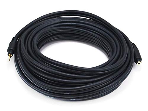 Monoprice 105592 35-Feet Premium Stereo Male to Stereo Female 22AWG Extension Cable - Black
