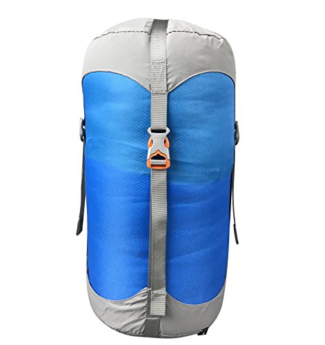 Jolmo Lander Sleeping Bag Compression Sacks Stuff Sacks Travel Storage Bag 4sizesÃ—4colors (Blue, XL/30L)