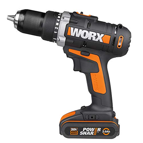WORX WX183.1 Akkuschrauber 20V - 50Nm, 2-Gang-Getriebe und LED-Licht – Akkubohrschrauber Set zum Bohren und Schrauben… – Bild 4
