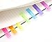 LuckyStar365 4 Sets Neon Page Marker Colored Index Tabs Flags, Rainbow Assorted Bright Colors, Fluorescent Sticky Note for Page Marker, 560 Pieces