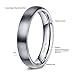 AW Tungsten Rings Brushed Wedding Band - Unisex Comfort Fit Engagement Anniversary Ring 4mm, Size 5-15