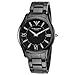 Emporio Armani Men's AR1440 CeramicSlim Black Dial Watch