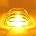 5xClear Cab Marker Clearance Lights Cover+194 T10 Amber High Power LED Bulbs for 1999-2016 Ford E150-E550 F-150 F-250 F-350 F-450 F-550 Super duty pickup truck