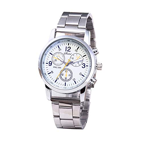 Ankola Men's Faux Chronograph Business Dress Watch Stainless Steel Strap Quartz Analog Watch